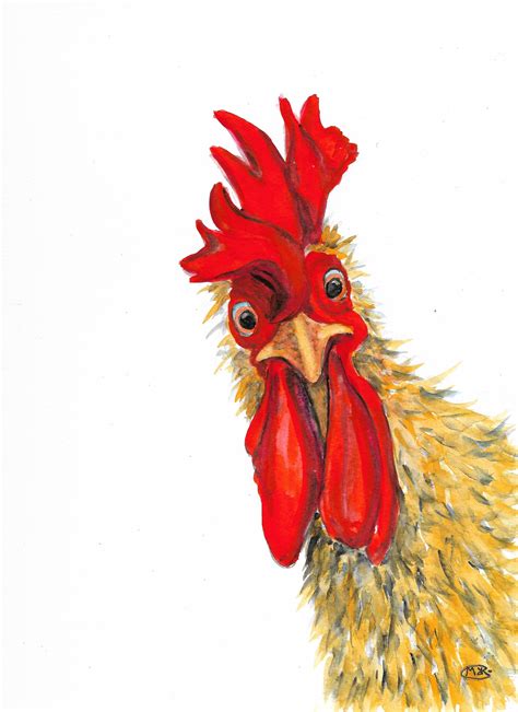 Rooster Painting, Rooster Art, Animal Paintings, Animal Drawings, Art Drawings, Art Paintings ...