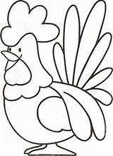 Mewarnai Hitam Rooster Kartun Chook Animals Animasi Diwarnai Prediction  sketch template