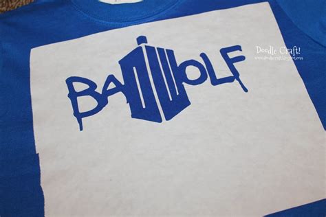 Doodlecraft: Doctor Who Logo Bad Wolf Shirt!