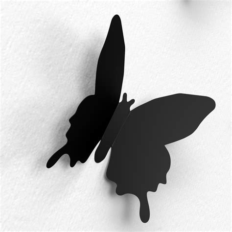 Gambar : bayangan hitam, sayap, hitam dan putih, daun, dinding, kupu ...