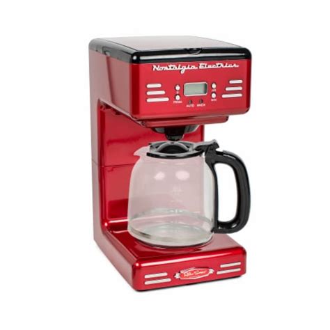 Nostalgia Retro Programmable Coffee Maker - Red, 12 c - Kroger