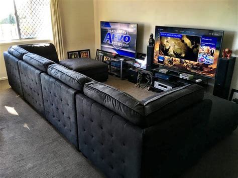 His & Hers Gaming Setup in 2020 | Video game rooms, Small game rooms, Gaming room setup