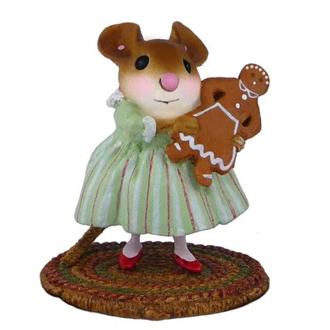 M-499 Gingerbread Girl | Gingerbread girl, Christmas mouse, Wee