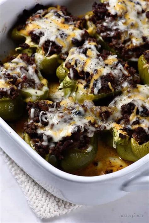 Chili Stuffed Peppers Recipe - Add a Pinch