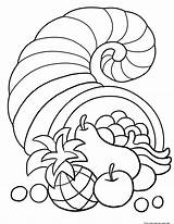 Thanksgiving cornucopia coloring Sheet For KidsFree Printable Coloring  sketch template