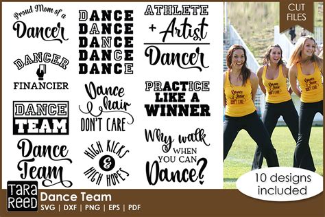 Dance Team SVG and Cut Files for Crafters | Etsy