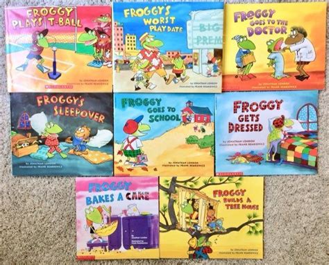 8 Froggy children’s picture books in very good to like new condition! 1 is hardcover with dust ...