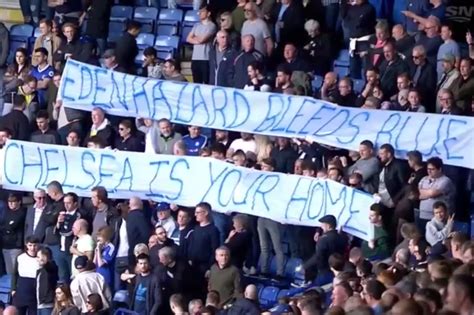 Chelsea fans produce banner pleading with Eden Hazard to stay at final ...