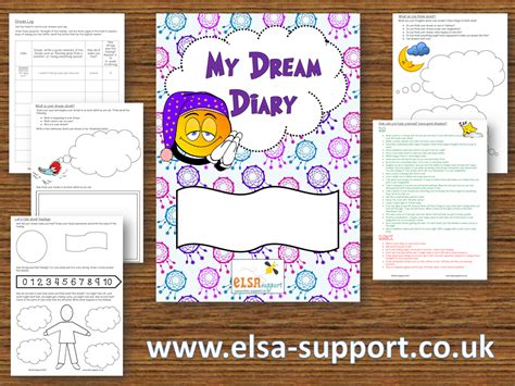 Dream Diary - ELSA Support for emotional literacy