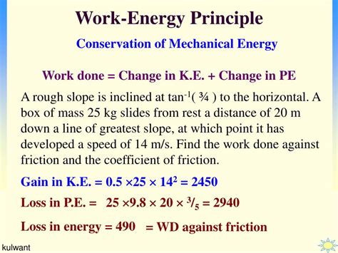 Principle Of Conservation Of Mechanical Energy Formula - slideshare