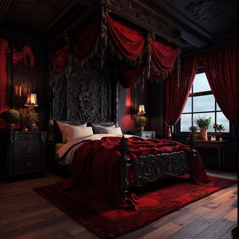 Dark Gothic Bedroom | Dark home decor, Gothic decor bedroom, Gothic home decor