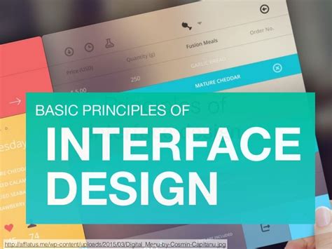 Basic Principles of Interface design