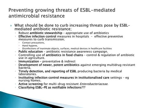 PPT - Extended-spectrum β -lactamase (ESBL) Production in ...