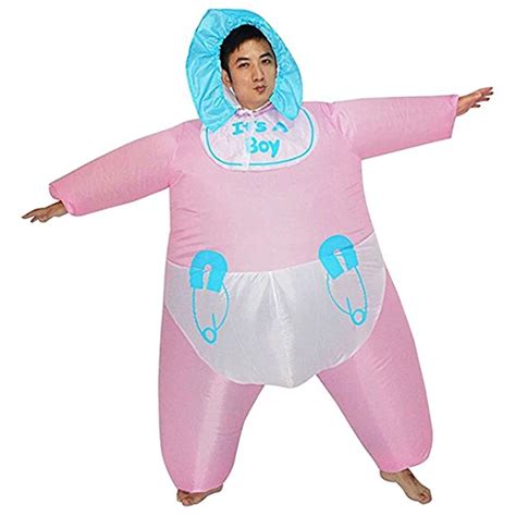 Adult Funny Pretend Play Infant Baby Diaper Inflatable Costume Cosplay Party Fancy Dress Suit-in ...