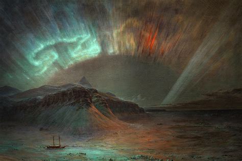 Aurora Borealis, 1865 Painting by Frederic Edwin Church - Pixels