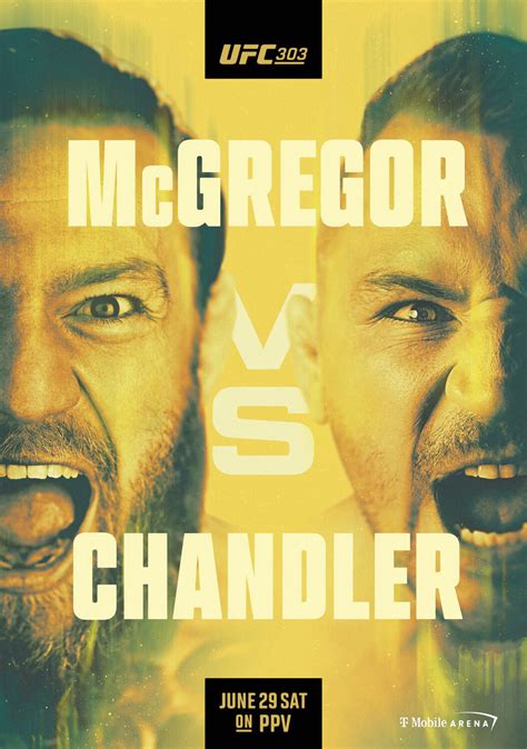 UFC 303 Conor McGregor vs Jake Chandler 2024 Fight Poster