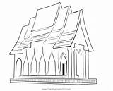 Temple Coloring Pages sketch template