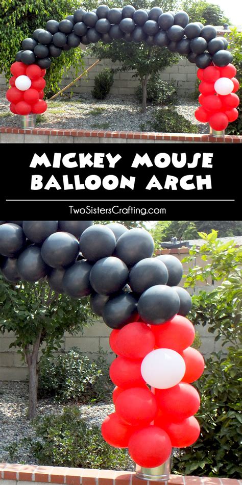 Mickey Mouse Balloon Arch - Two Sisters