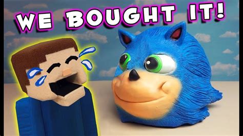 SONIC the Hedgehog Halloween MOVIE MASK!! HAHA HILARIOUS REVIEW! - YouTube