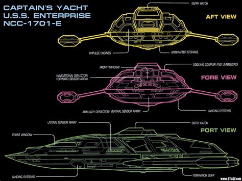 The Dork Review: Rob's Room: Star Trek, Enterprise E, Captain's Yacht