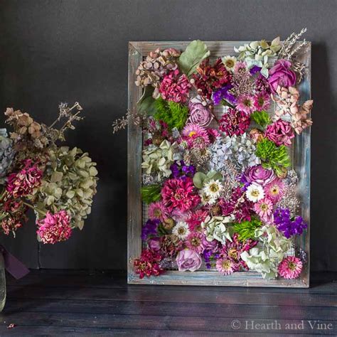 Framed Dried Flowers Makes an Amazing Piece of Art | Hearth and Vine