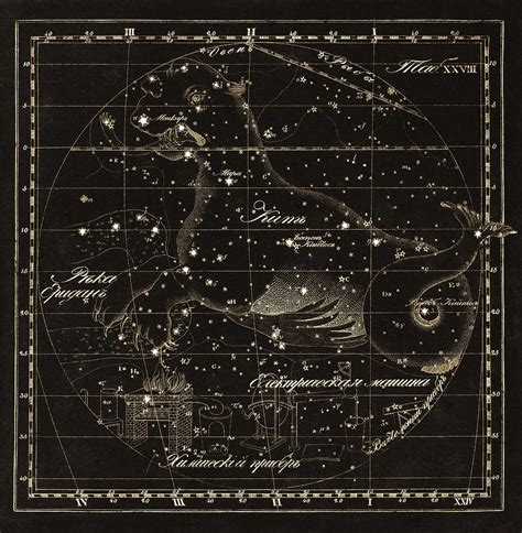 Cetus constellations, 1829 Photograph by Science Photo Library