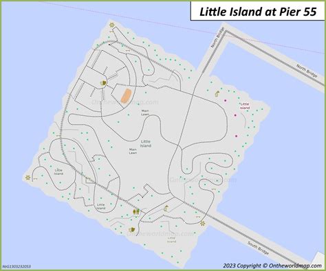 Little Island at Pier 55 Map | New York, U.S. | Detailed Maps of Little Island @Pier55