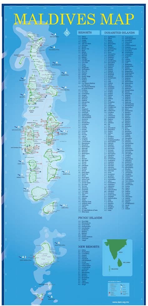 MALDIVAS - MAPAS GEOGRÁFICOS DE MALDIVAS - Mundo Hispánico™