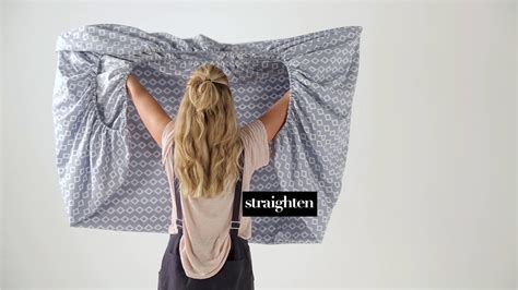 How To Fold A Fitted Sheet | Linen House - YouTube