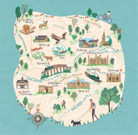 Stamford Map Print /stamford Illustration Wall Art / Map Print - Etsy UK