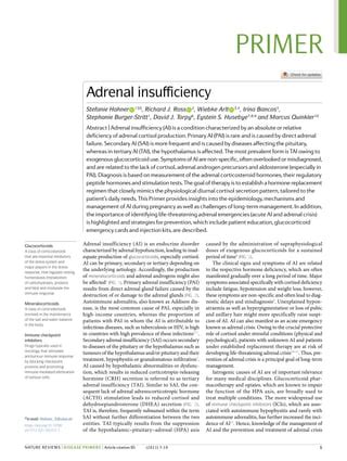 Primer insuficiencia suprarenal | PDF