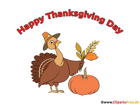 Happy Thanksgiving Day cartoon clip art