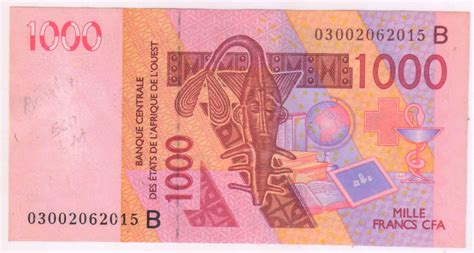 Benin - 1000 frs 2003 vf+ currency note - KB Coins & Currencies