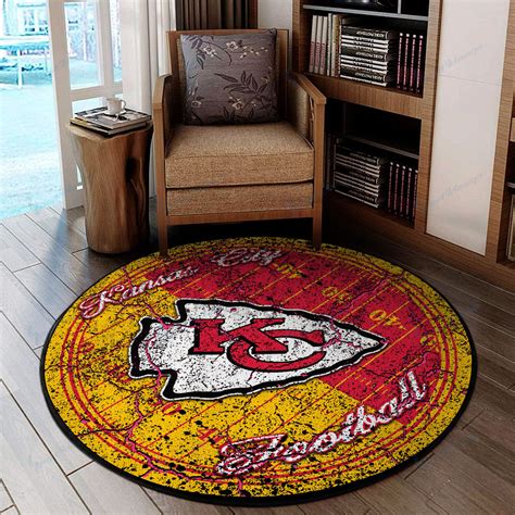 Kansas City Chiefs Round Rug 69 – Sportique Shop