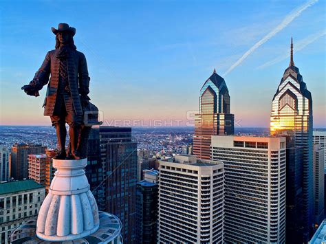 OverflightStock | William Penn Statue Center City Philadelphia ...