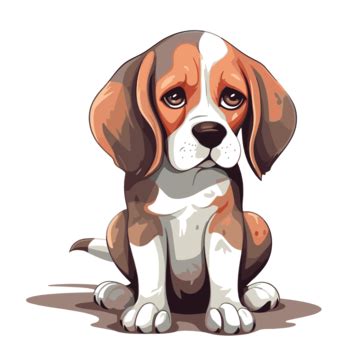 Beagle Clipart Beagle Puppy Cartoon For Use On Greeting Cards Or Posters Vector, Beagle, Clipart ...