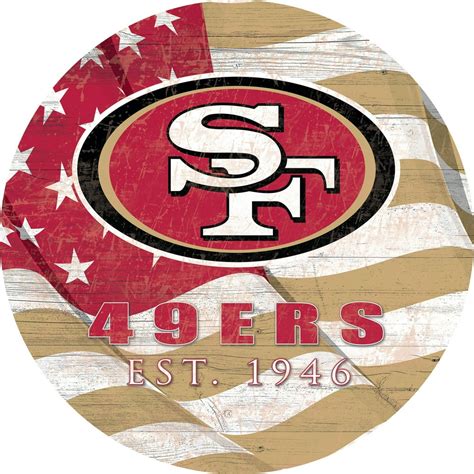 San Francisco 49ers 12" Team Color Flag Sign - Walmart.com - Walmart.com