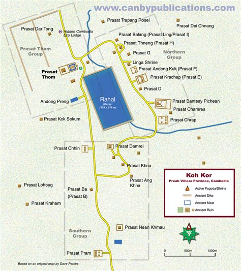 Koh Ker Map: Main Temple Area