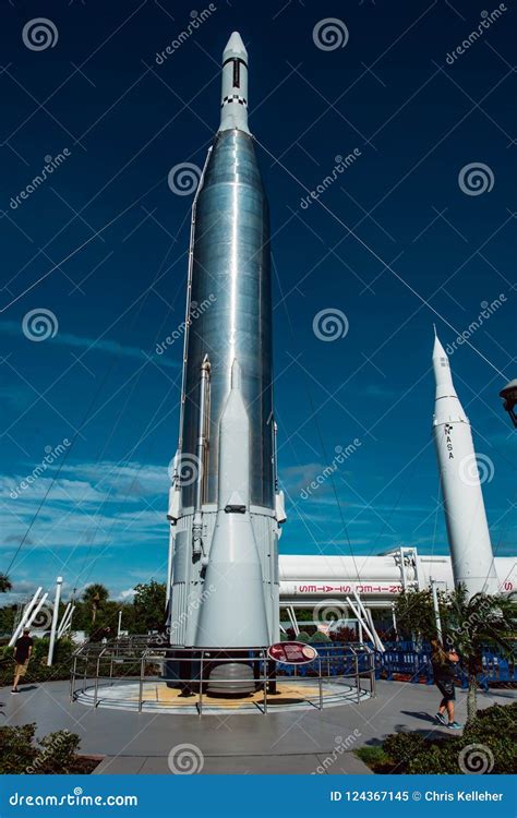 Cape Canaveral, Florida - August 13, 2018: Rocket Garden at NASA ...