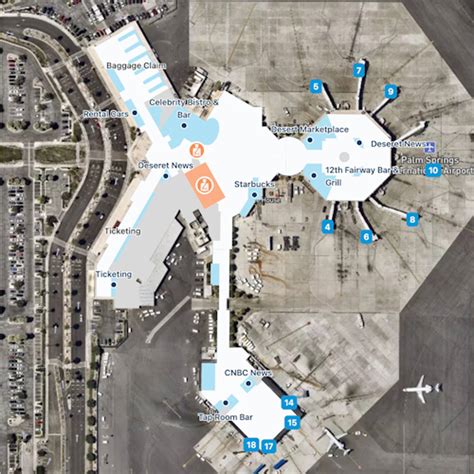 Palm Springs Airport Map: Guide to PSP's Terminals