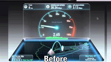 Optimum Online Boost Plus Speedtest BEFORE & AFTER - YouTube