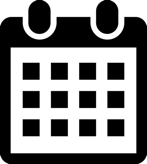 Schedule Icon Transparent #354121 - Free Icons Library