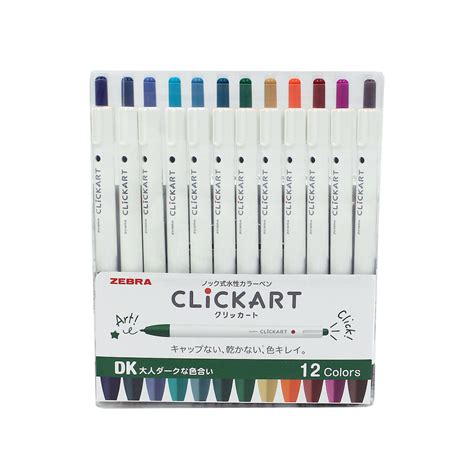 Zebra Clickart Marker Pen (Set of 12) – Everything Calligraphy