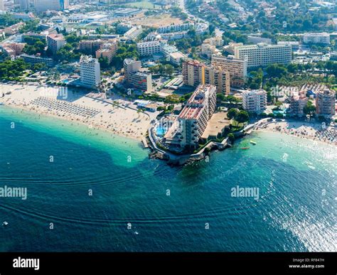 Photo aérienne, sur la baie de Palma Nova, Majorque, Îles Baléares, Espagne Photo Stock - Alamy