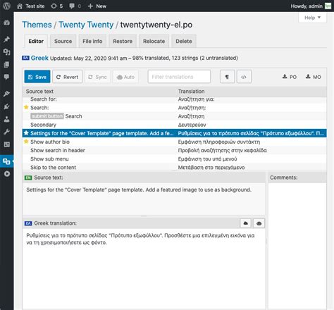 Loco Translate - Knowledgebase | The Events Calendar