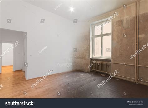 Empty Room Renovation Concept Before After Stock Photo 1133575475 | Shutterstock