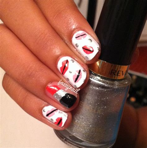 Lipstick Nails | Lipstick nails, Nails only, Creative nails