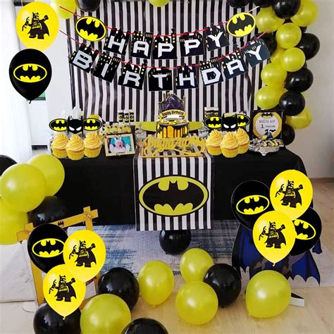 Buy Birthday Party Supplies - Batman Birthday Party Decorations,Batman ...