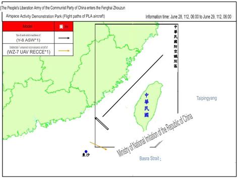 Chinese Military Aircraft & PLAN Vessels Spotted Around Taiwan June 29th, 2023