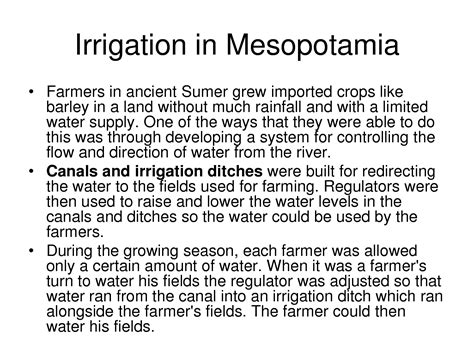 irrigation in mesopotamia | Mesopotamia, Ancient sumer, Irrigation